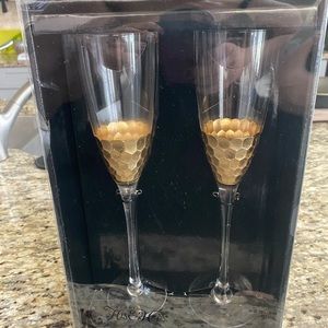 Brand New His & Her toasting goblets